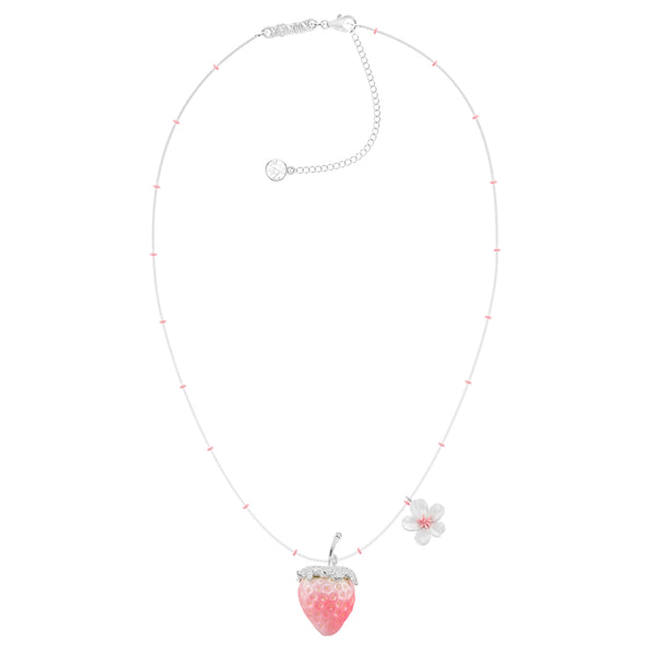 Paradise / Strawberry Beaded Chain Flower Necklace – YVMIN