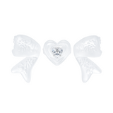 Paradise / Heart Shaped Bowknot Ring Set