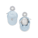 Orchard / Fabric Hat Pearl Drop Earrings