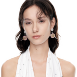 Orchard / Transparent Carrot Drop Earrings