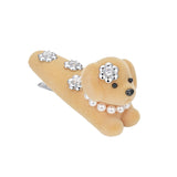 Paradise / Flower Lying Down Puppy Hair Clip