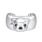 YVMIN Paradise metal bear head bracelet showing a detailed silver-tone bear head design on a chain bracelet