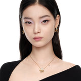 Paradise / Metal Pony Pave Star Chain Necklace