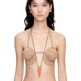 Orchard / Crystal Carrot Necklace
