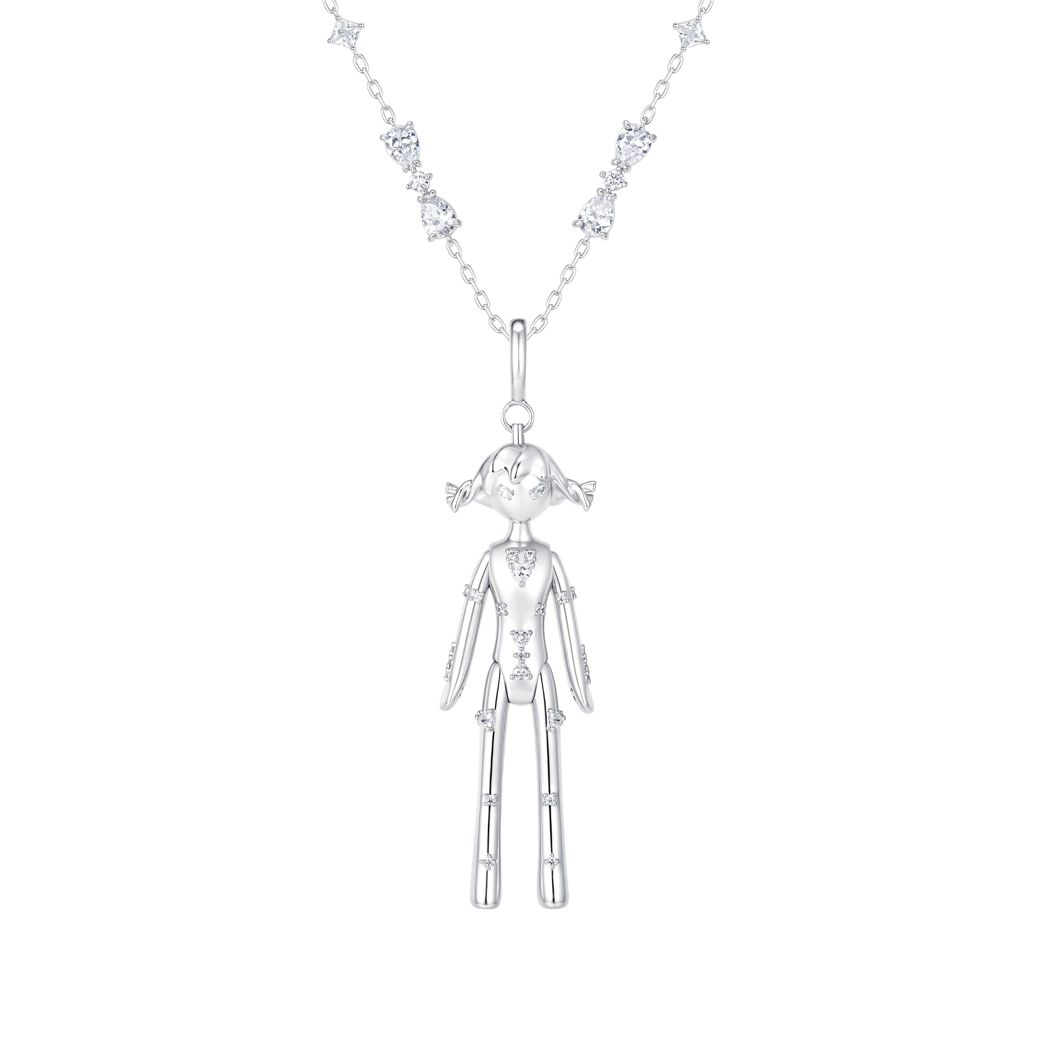 YVMIN Paradise small girl necklace featuring delicate gold chain and charming pendant, perfect for elegant jewelry collection.