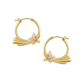 YVMIN X Ashley Williams star-shaped earring featuring a sleek, modern design in silver with detailed star motif.