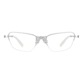 YVMIN X SHUSHUTONG / Gemstone Pave Bow Metal Glasses