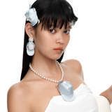 Orchard / Fabric Hat Charm Detachable Pearl Necklace
