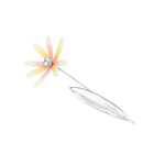 YVMIN Paradise Daisy Leaf Hair Clip with decorative floral and leaf design for stylish hair accessory.