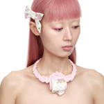 YVMIN X Ashley Williams Scroll Choker necklace with ornate scroll design and sculptural metal detailing