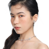 Paradise / Single-Layer Gem Flower Necklace