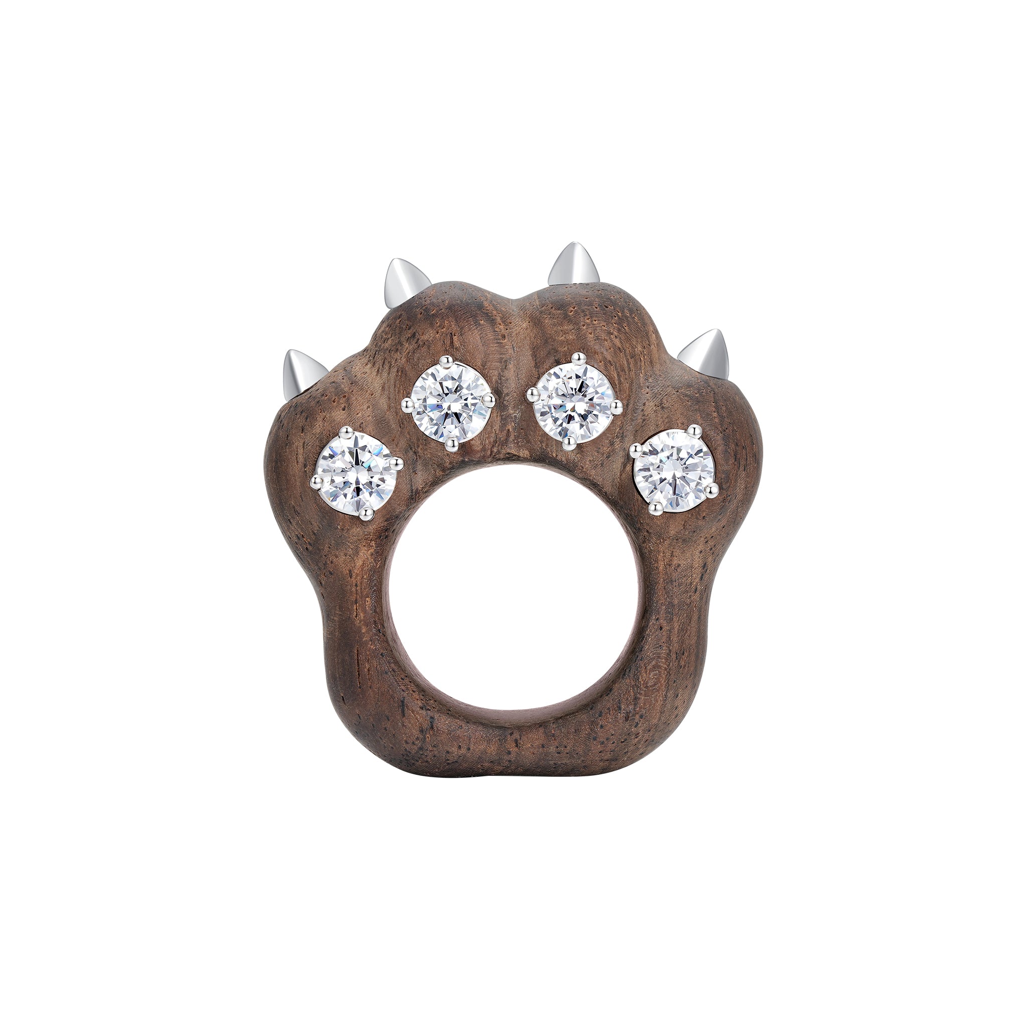Paradise / Wooden Bear Paw Ring