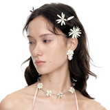 YVMIN Paradise Daisy Leaf Hair Clip with decorative floral and leaf design for hair accessory styling.