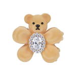 YVMIN Paradise Flower Bear Hair Claw Clip with floral design and bear motif, perfect for stylish hair accessories.