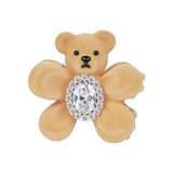 YVMIN Paradise Flower Bear Hair Claw Clip with floral design and bear motif, perfect for stylish hair accessories.