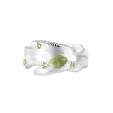 YVMIN Paradise Transformed Bear Ring featuring a detailed bear design in silver-tone metal on a smooth band