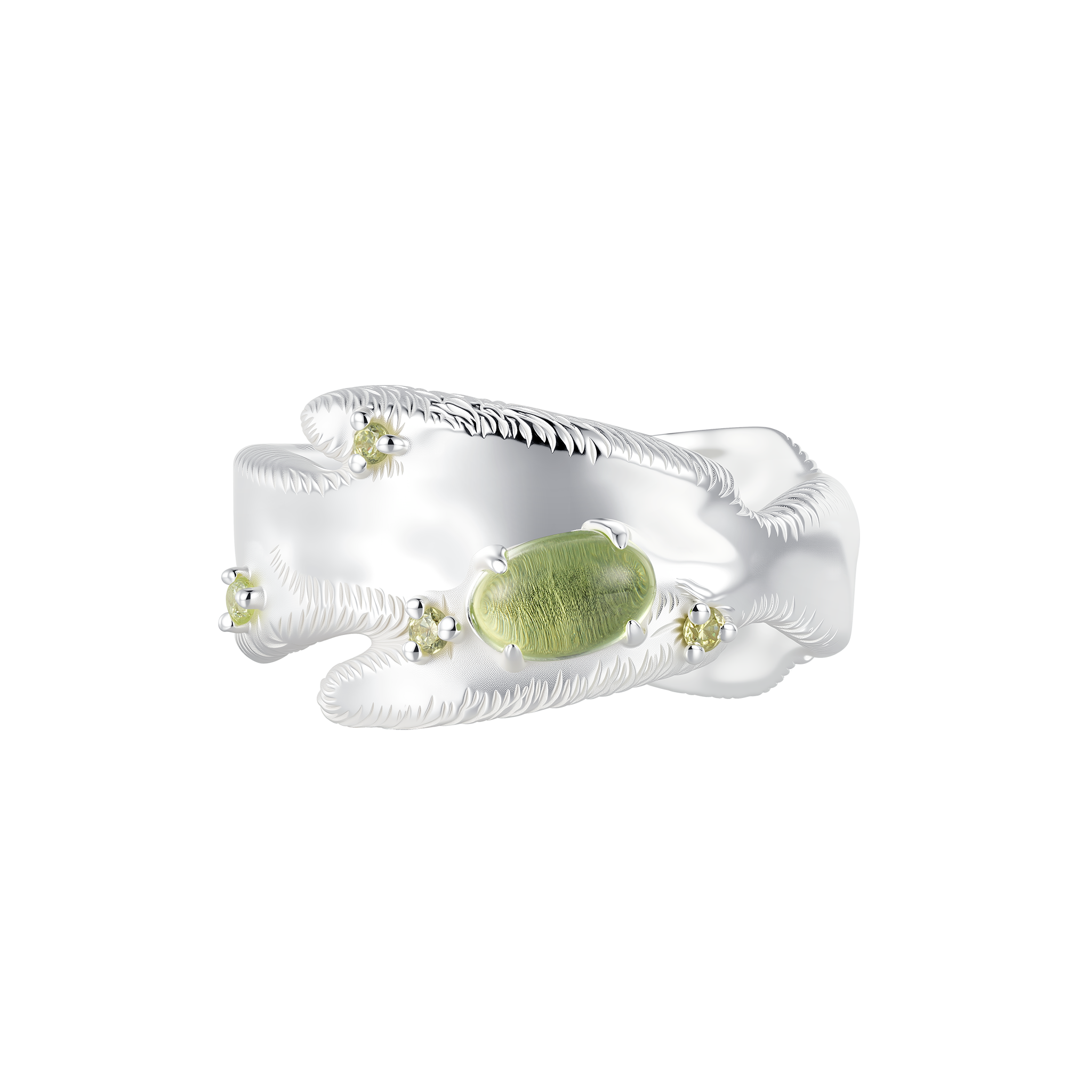YVMIN Paradise Transformed Bear Ring featuring a detailed bear design in silver-tone metal on a smooth band
