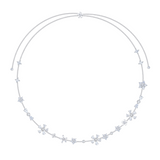 Paradise / Single-Layer Gem Flower Necklace