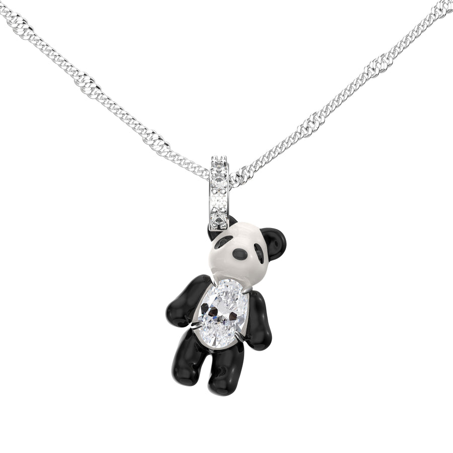 Paradise / Mini Panda Enamel Necklace