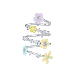 Paradise / Floral Pavé Spiral Ring