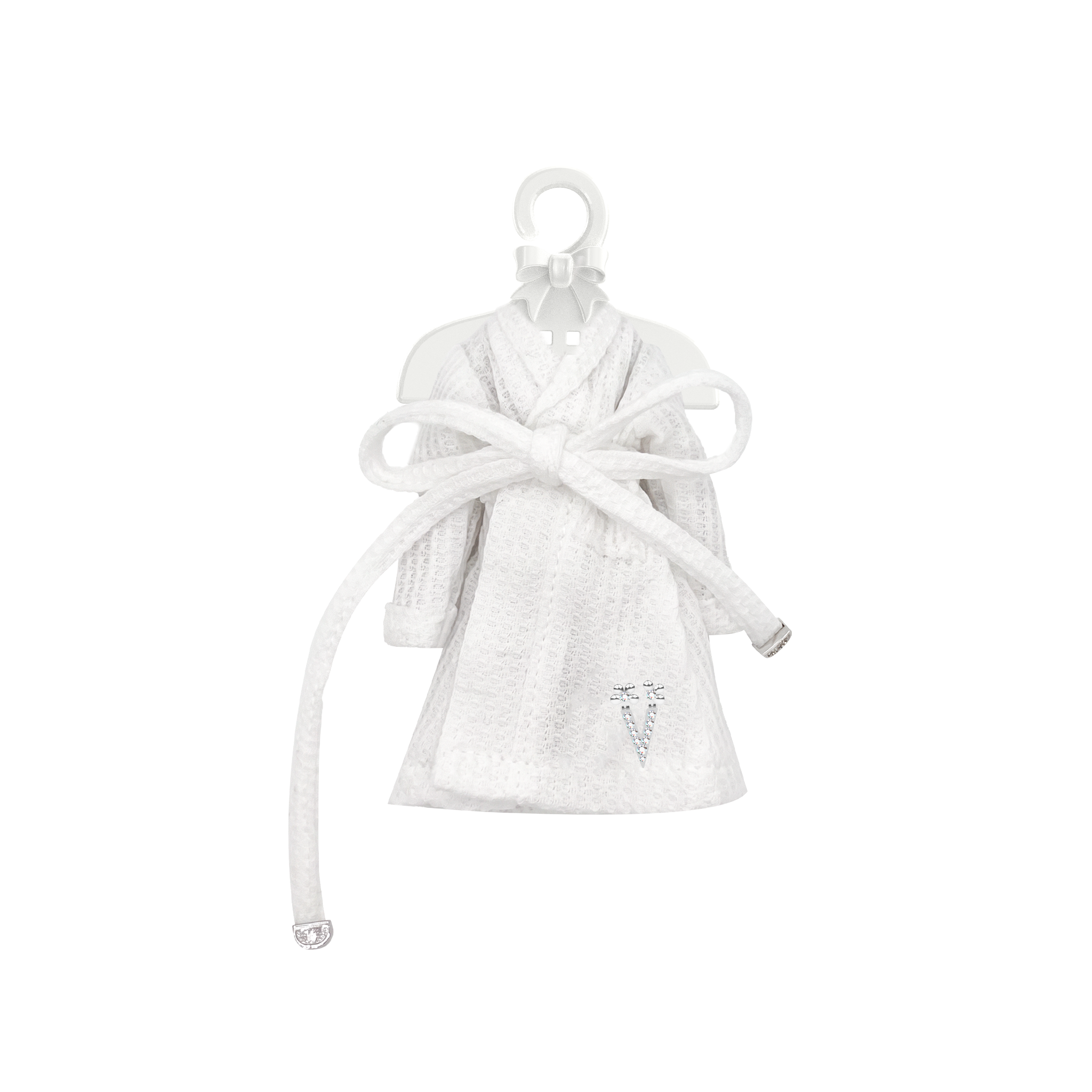 YVMIN Paradise girl bathrobe in soft fabric with a cozy hood and playful design, perfect for comfortable lounging.