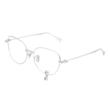 Paradise / Flocked Bear Decorative Gemstone Pendant Glasses