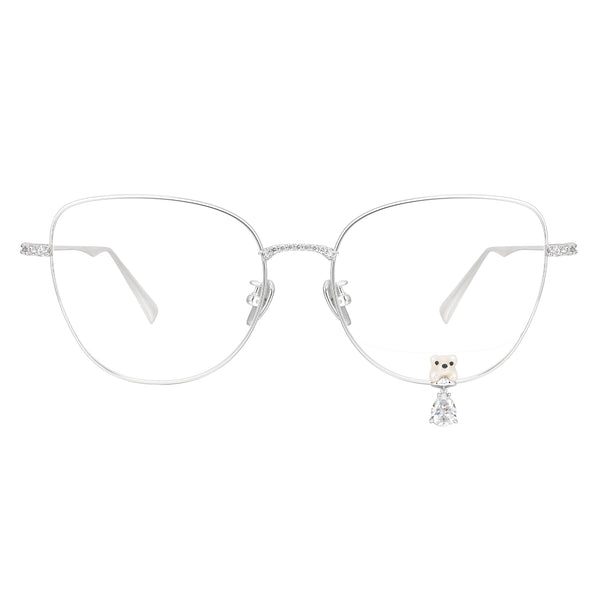 Paradise / Flocked Bear Decorative Gemstone Pendant Glasses – YVMIN