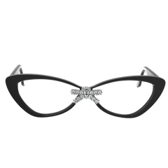 YVMIN gemstone bow glasses featuring colorful glass frames with gemstone accents, stylish and eye-catching eyewear.