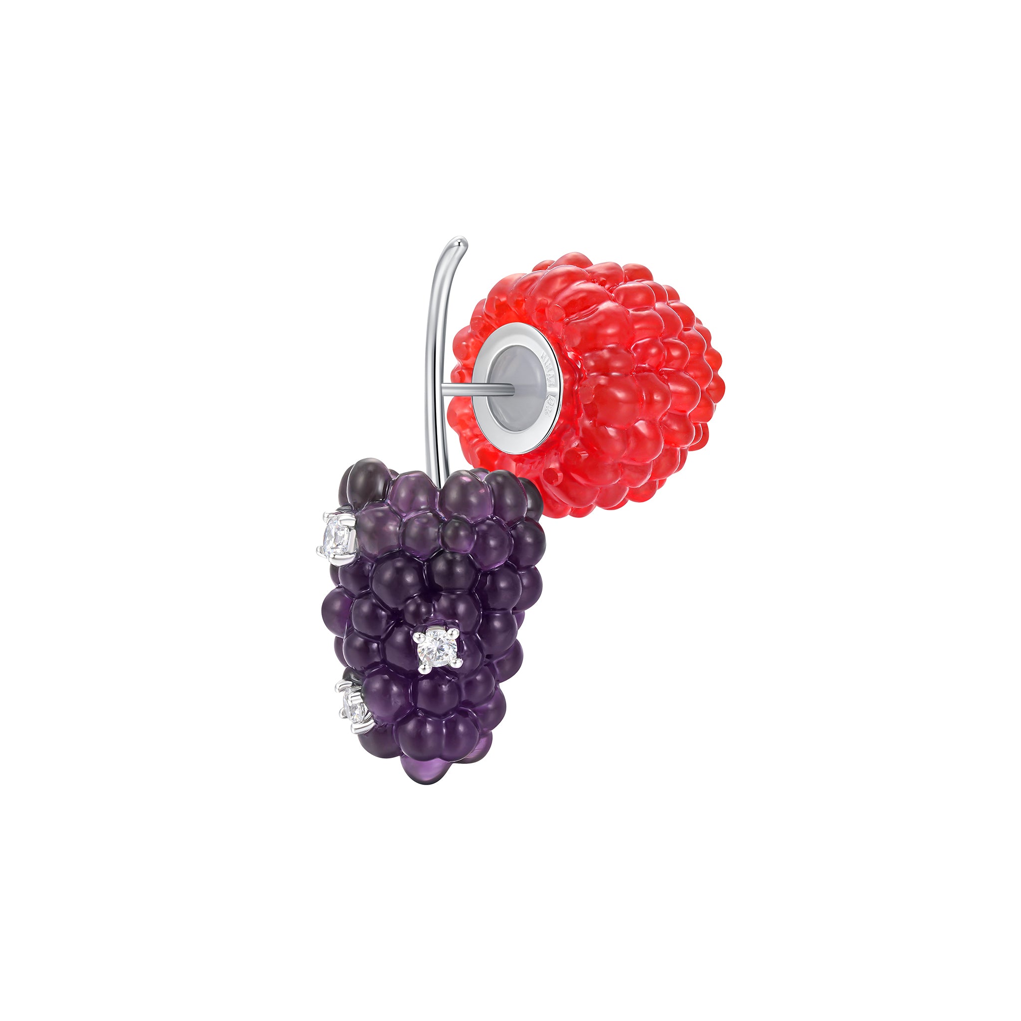 Paradise / Berries Double Side Earring