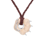 Paradise / Wooden Bear Paw Necklace