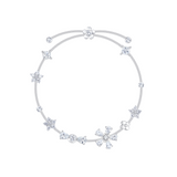Paradise / Single-Layer Gem Flower Bracelet