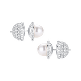 Paradise / Double Pearl Stud Earrings