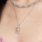 Paradise / Inlaid Mini Bear Necklace