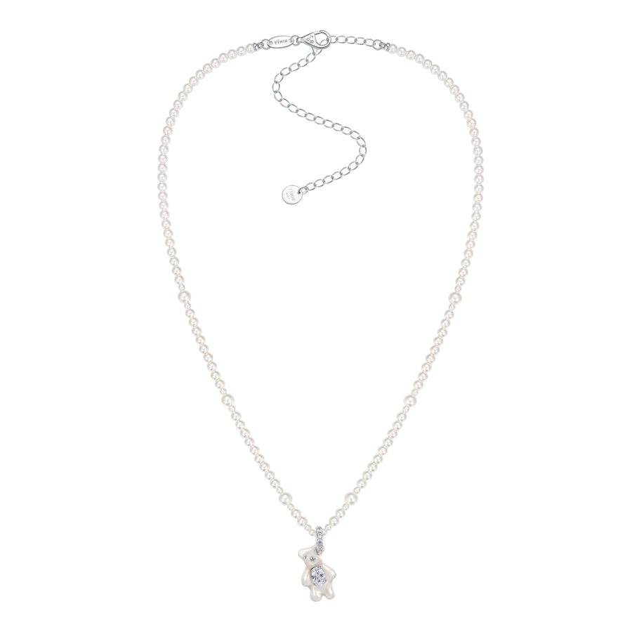 Paradise / Mini Bear Pearl Gradient Color Necklace