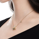 Paradise / Metal Pony Pave Star Chain Necklace