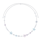 Paradise / Single-Layer Gem Flower Necklace