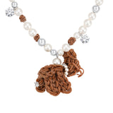 YVMIN X SHUSHUTONG / Rubber Band Puppy Pearl Necklace