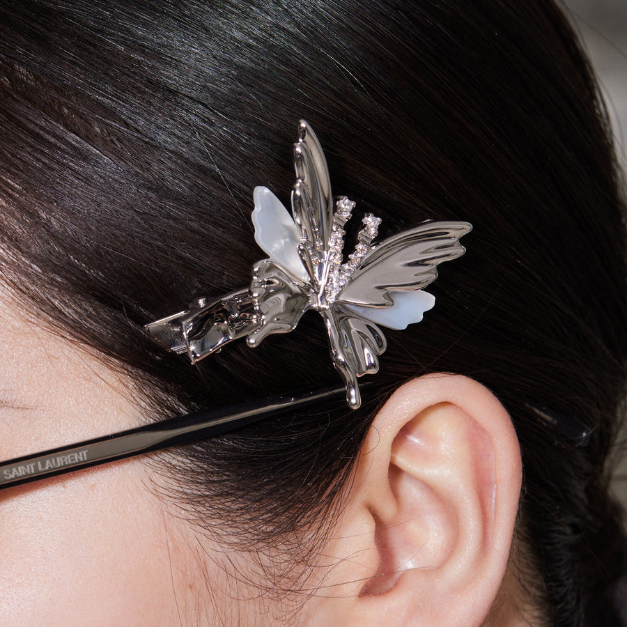 Ripple / Shell Butterfly Hair Pin