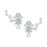 Paradise / Mini Girl Flower Stud Earrings