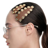 Paradise / Leather Flower Hair Clip