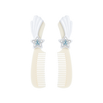 YVMIN X Ashley Williams Meteor Comb stud earrings with silver meteor-inspired comb design