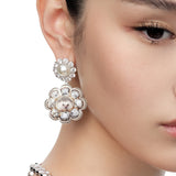 Paradise / Ceramic Hedgehog Pearl Earring