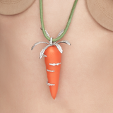 Orchard / Crystal Carrot Necklace