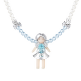 Paradise / Medium Pearl Braided Girl Necklace