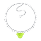 Orchard / Grape Bear Head Choker Necklace