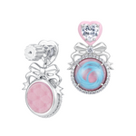 YVMIN X Ashley Williams Mourning stud earrings with distinctive sculptural design