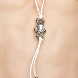 Paradise / Stone Bear Beaded Necklace