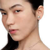 Paradise / Double Pearl Stud Earrings