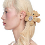 YVMIN Paradise Flower Bear Hair Claw Clip with colorful floral and bear design for stylish hair accessories