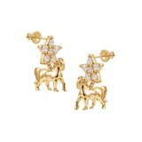 Paradise / Metal Star Pony Earring